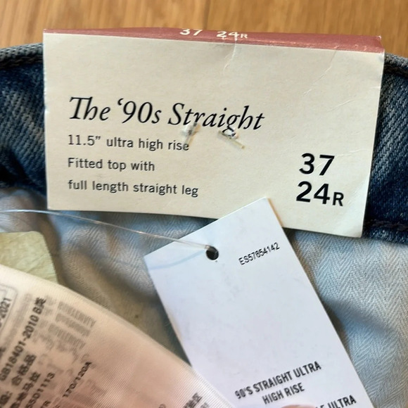 Abercrombie & Fitch Blue Straight Leg Jeans - Picture 7 of 8